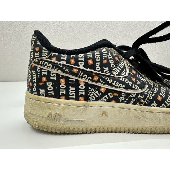 Nike Sneakers Kids Size 5.5Y Air Force 1 Low '07 LB8 Just Do It AO3977-001 - Picture 5 of 13
